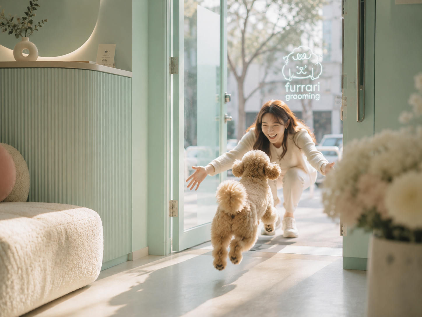 狗狗再次走入 Furrari 店內